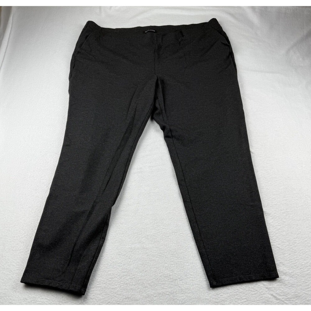Eileen Fisher Pull On Pants Gray Viscose Blend Size 1X
